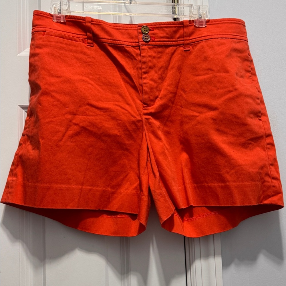 Lauren Ralph Lauren Orange Shorts Casual Summer Style
